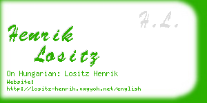 henrik lositz business card